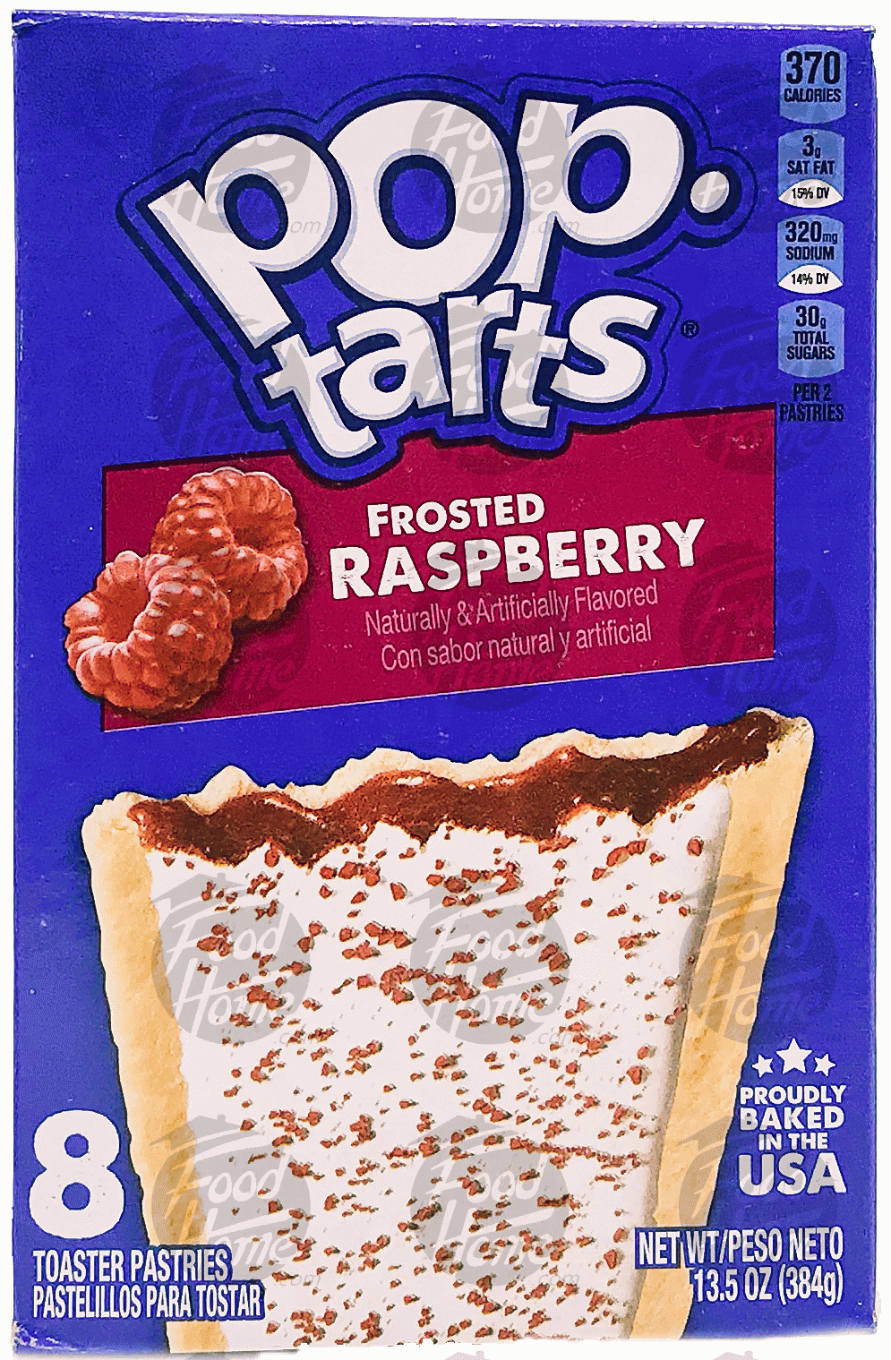 Pop tarts  frosted raspberry toaster pastries, 8 pastries, box Full-Size Picture